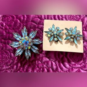 Mid century starburst jewelry set